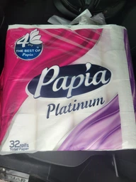 Туалетний папір Papia Platinum 4 шари 24 рулони (8690536026371)