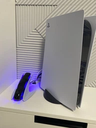 Зарядка для джойстика PS 5 Dobe Док Станция для PlayStation 5 PS 5 DualSense на 2 геймпада с LED подсветкой P5V Серый фото от покупателей 1