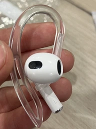 Силиконовые держатели для беспроводных наушников AirPods / ушные крючки, прозрачные (86004676) фото от покупателей 1