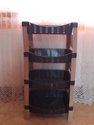 Этажерка 4-х ярусная 77.5х45х30,5 см VIOLET HOUSE (0886 Вязание CAPPUCHINO) фото от покупателей 3