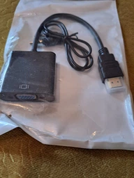 Адаптер (конвертер) сигнала HDMI в VGA+audio, 0.28m, Black