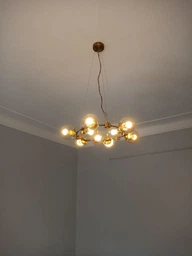 Люстра Loft підвісна Молекули Свет DF-9702-9 DGD Бронзова фото от покупателей 2