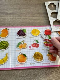 Магнітна книга пазл Фрукти Розвиваюча Іграшка Монтессорі Natura Puzzle 27 видів (SC03) фото від покупців 1