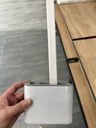 Гнучка силіконова щітка для унітазу з тримачем Cleaner Toilet Brush 384 фото від покупців 2