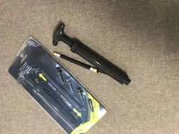 Насос для мяча ручний двосторонній м'яча міні з голкою для накачування футбольного баскетбольного мячика велосипеда для накачування м'ячика м'ячів вело компактний легкий пластиковий портативний універсальний для спорту та туризму Hechpro ТБ9260 фото від покупців 5