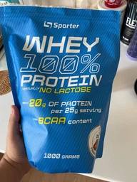 Протеїн Sporter Whey 100% Protein lactose free 1 кг Ваніль (4820249721810) фото від покупців 14