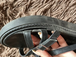 Женские сандалии кожаные Ashoes 107/3371 37 24 см Черные (ROZ6501004494)