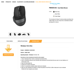 Мышь A4Tech Fstyler FB45CS Air Wireless Silver White (FB45CS Air Silver White)