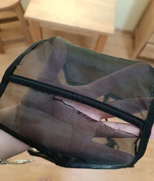 Женский корсет сетка для талии со шнуровкой и косточками, размер S (60-68 см), цв. черный (77846741)