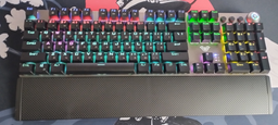 Клавіатура дротова Aula F2058 Rainbow EN/UA layout KRGD blue USB фото від покупців 14