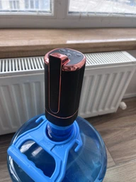 Помпа для воды электрическая диспенсер аккумуляторный мощный 1200mAh для бутылей BRS Black фото от покупателей 1