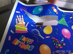 Подарункові Пакети Карнавал На Синем 16х25см 10шт | Синий фото від покупців 1