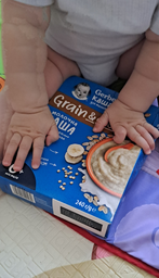 Каша суха молочна швидкорозчинна Gerber Пшенично-вівсяна з кіноа та бананами для дітей із 6 місяців 240 г (8445291121430)