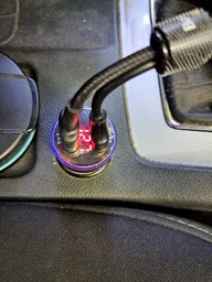 Автомобильная быстрая USB зарядка QC 3.0 от прикуривателя с вольтметром. 3,1 А, 12- 24 В фото от покупателей 1