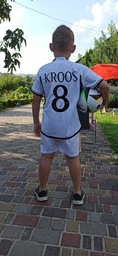 Футбольна форма Lion SPORT Real Madrid KROOS (Реал Мадрид Тоні Кроос) розмір 28 зростом 150-155 см, біла