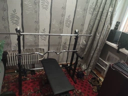 Лавка для жиму регульована до 300 кг Стійки під штангу з страховкою (Т-подібна) 40х40 мм Hardcore GYM (А483) фото від покупців 7