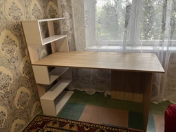 Стіл комп'ютерний з поличками лівоворуч RedWood Ванкувер Ш1416*В1226*Г600 Дуб сонома/Білий RLST24sonomawhite фото від покупців 7