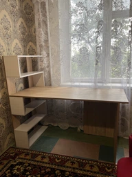 Стіл комп'ютерний з поличками лівоворуч RedWood Ванкувер Ш1416*В1226*Г600 Дуб сонома/Білий RLST24sonomawhite фото від покупців 6