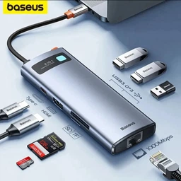 Переходник Type-C на HDMI USB 3.0, адаптер для MacBook Apple Samsung Asus HP Type-С USB-хаб 4K (TypeC-HUB-3in1-SL) Dark Grey фото от покупателей 12