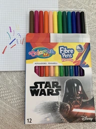 Фломастеры цветные двухсторонние Colorino Star&nbsp;Wars 10 цветов 10 шт (89502PTR) фото от покупателей 2