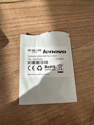 Оперативна пам'ять Lenovo SODIMM DDR4 8Gb 2133MHz PC4-17000 (03X7049)