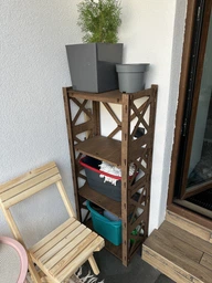 Стеллаж декоративный на 4 полки Provence (1200В х 500Ш х 300Г)