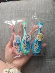 Зубная щетка Brush-Baby Floss Brush от 0 до 3 лет розовая 1 шт