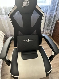 Накидка на геймерське крісло, з натуральним наповнювачем. Game-1G-311. Бежева. фото від покупців 1