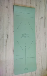 Килимок для йоги Up & Forward 183x61x0.6 см TPE Emerald Flower (UF-9300) фото від покупців 18
