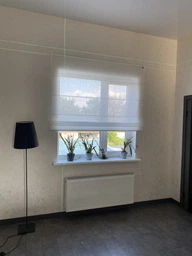 Римская штора система Light I&H Тюль Лён шоколадный 100*170 см