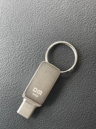 USB 3.0 + USB Type-C 2 в 1 OTG Флешка Брелок DM PD059 64Gb Silver