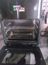 Аерогриль 3в1 Z.e.p line ZP-111 3500W аерофрітюрниця безмасляна з сушаркою для овочів і фруктів 15 л чорна фото від покупців 1
