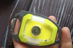 Аккумуляторный туристический аварийный фонарик брелок 3в1, с USB-зарядкой, магнитном и карабином CB-2209 Желтый фото от покупателей 8