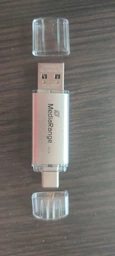 Флеш память USB MediaRange Combo Flash Drive 32GB USB 3.2 Gen1 + Type-C Silver (MR936) фото от покупателей 2