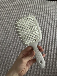 Гребінець для волосся Janeke Superbrush Сірий з білим