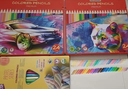 Кольорові тригранні олівці Cool for School Pastel Преміум 24 кольори (CF15186) фото від покупців 1