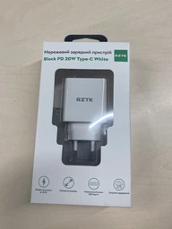 Сетевое зарядное устройство RZTK Block PD 20W Type-C White фото от покупателей 6