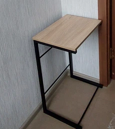 Столик приставной Терри Ferrum-decor 650x440x330 Черный металл ДСП Дуб Сонома 16 мм (TERR004) фото от покупателей 10