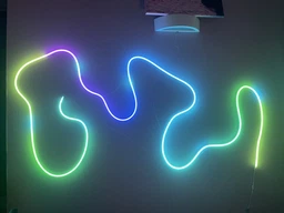 Умная гибкая неоновая лента 5 м RGB управление с телефона и пульта Smart LED Neon, неон цветной фото от покупателей 7