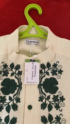 Рубашка-вышиванка мужская с узором Dibrova Романтика DBRS-60-wt-rd 48 Белая (7820000000014) фото от покупателей 2