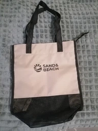Пляжная сумка Sand&Beach Бежевый (сумка для песочницы с сетчатым дном (9122214) фото от покупателей 5