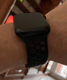 Силиконовый ремешок Fruct Nike Sport Band for Apple Watch 42/44/45/46/49 mm Black Gray фото от покупателей 9