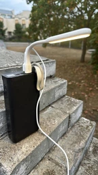 USB LED лампа CUKTECH (ZMI) LED 2 AL003 для ноутбука Power Bank портативна світлодіодна 5 режимів гнучка White