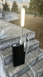 Портативная светодиодная лампа Xiaomi CUKTECH (ранее ZMI) USB LED Light 2, 5 уровней яркости, гибкая, White (AL003) фото от покупателей 19