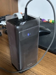 Повербанк HOCO J86B 60000mAh 22.5W швидка зарядка та ліхтар 4USB Чорний фото від покупців 8