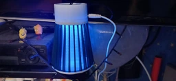 Пастка-лампа від комах Mosquito killing Lamp YG-002 акумуляторна з LED підсвічуванням та USB-зарядкою Сіра фото від покупців 4