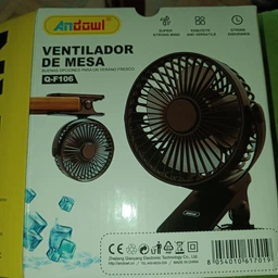 Переносний usb вентилятор Andowl Q-F106X1 на прищіпці та акумуляторі міні кондиціонер з прищіпкою рожевий фото від покупців 3