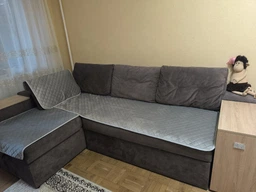 Покрывало-накидка Руно VeLour Серое 160х90 см Двустороннее Велюровое (Р16090.55_Grey) фото от покупателей 4