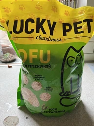Наповнювач Lucky Pet з тофу для котячого туалету з ароматом персика, 6 л фото від покупців 2
