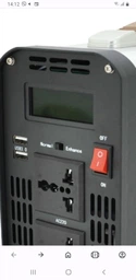 Інвертор напруги Voltronic AEV6500W, 12/220V з апроксимованою синусоїдою, 2 універсальні розетки, 2*USB (DC:5V/2.4A), клемні дроти, BOX (YT28508)